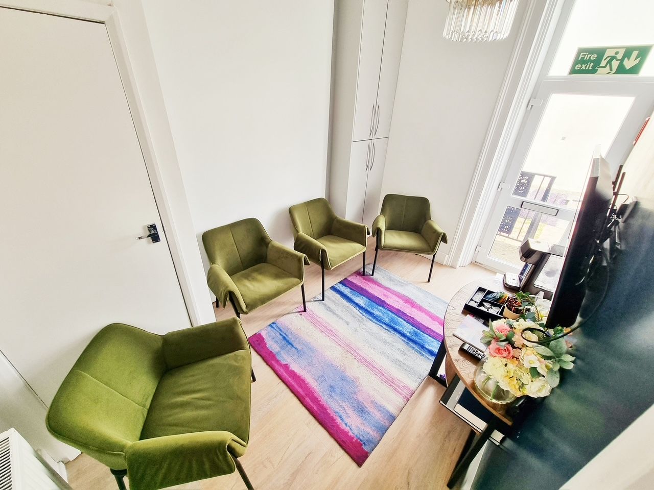 The waiting room at Dover Priory Dental