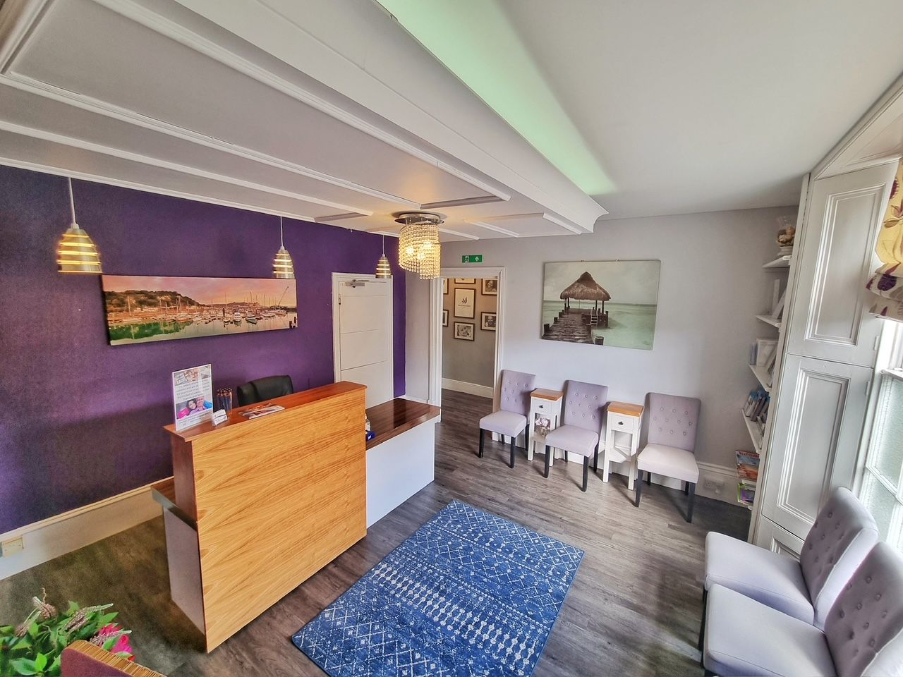 Reception and waiting area at Dover Priory Dental